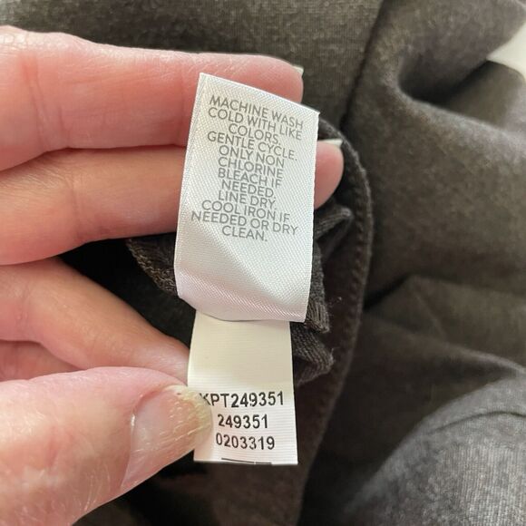 J Jill Pants Size S Brown Heather PONTE SLIM LEG Pull On Ankle Stretch Comfort - Picture 9 of 10